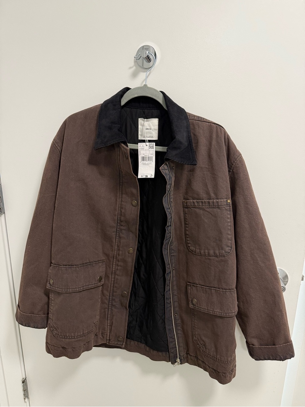 Mango Barn Jacket with Contrasting Collar - Picture 4 of 5